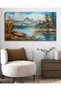 Oil Painting Look Kayak Single Piece Canvas - Canvas Painting - 4