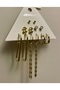 Stylish Steel Earring Set of 6 - 2