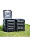 Garden Composter Black 1200 L