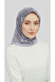 Ethnic Pattern Twill Polyester Scarf - Gray