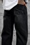 Men's Jean Pants Cross Striped Smoked Baggy - 5