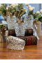 4 Pieces Crystalized Model Soft Drink & Water Glass - with Gold Detail 300 ml 10 cm - 2