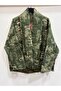 Women's Khaki Italian Low Sleeve Floral Pattern Cotton O Oversized Quilted Kimono & Kaftan