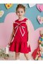 Girls' Ribbon Detailed Ruffled Sleeveless Dress - 2