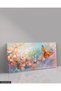 Pink Flowers and Butterfly One Piece Canvas - Canvas Painting - 3