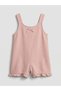 Lcw kids pink bow detailed girl's overalls dress - 2