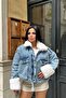 Fur Denim Coat M5008 - 2