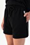 Comfort Women's Straight Leg Black Shorts - 5