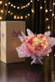 Pink and White Butterfly Bouquet with Led Lights – 25 Butterflies & 90 cm Large Plush Bear |   Oze for Valentine's Day - 4
