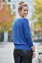 Blue Boat Neck Long Sleeve Slim Casual Knitwear Sweater 65 60 - 7