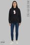 Dear Couple Combination Love Printed Hoodie Hooded Fleece-Lined Oversized Cotton Sweatshirt 2-Piece Set - 5