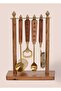 4-Piece Wood Stand Cocktail Preparation Set - 5