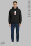 Dear Couple Combination Love Printed Hoodie Hooded Fleece-Lined Oversized Cotton Sweatshirt 2-Piece Set - 6