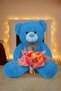 Pink and White Butterfly Bouquet with Led Lights – 25 Butterflies & 90 cm Large Plush Bear |   Oze for Valentine's Day