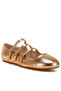 Women Triple Strap Mary Jane Sandals in Rose Gold
