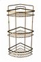 3-Tier Bathroom Shower Corner Shelf Antique / Distressed Color