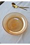 1 Piece 25 cm Glass Amber Salad Bowl Salad Plate Bowl Orange - 3