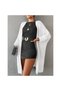 New Season Women's Oversized Pattern Pocket Detailed Casual Women's Knitwear Cardigan 29103 - 6