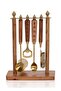 4-Piece Wood Stand Cocktail Preparation Set - 7