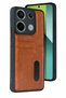 Mtxdpn Xiaomi Redmi 15C 4g Leather Case with Sara Business Card (160336) - Tan