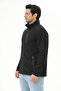 Men's Full Zip Pocket Fleece Black 8517-S - 4