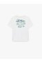 Cotton Crew Neck Short Sleeve Printed T-Shirt - 5