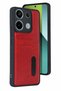 Mtxdpn Xiaomi Redmi 15C 4g Leather Case with Sara Business Card (160344) - Red