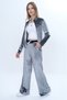 Girl's 2-Piece Set with Zippered Hooded Pockets Sweatshirt & Elastic Waist Wide Leg Pocketed Sweatpants - 4