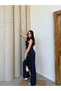 Women's Thin Striped Vest and High Waist Wide Leg Pants Set - 4