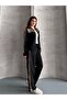 Women's Long-Sleeved Zip-Up Sequin Embellished Two-Thread Top and Bottom Set - 2