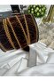 إكسسوار شريط مخملي بنمط عرقي مطرز من الجانب (1 متر) - 3