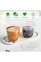 U SHAPED PET CUP WITH CLEAR STRAWLESS LIDS - 1*1000 PCS - 4