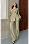 Women's Designer Jacket and Pants Set Khaki - 2