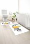 2-Pack Bath Mat, Soft Bathroom Rug, Non-Slip Backing, Washable - 60X100 - 50X60