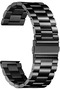 22mm Samsung Galaxy Watch Ultra LTE 47mm / Galaxy Watch 3 45mm Band| Metal Band | Black - 2