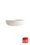Tabak Evi Porcelain Stolt Bowl 17X5X4,50Cm 700Cc 4 Pieces