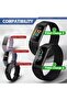 Fitbit Charge 6 Bands/Fitbit Charge 5 Bands| Sport Loop Nylon Band | Dark Black / Olive Green / Iron - 2
