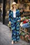 Patterned Top-Bottom Trend Kimono Set - 4