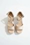 Purnes Beige Skin (9 cm Heel) Platform Heeled Casual Shoes - 2