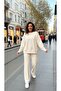 Basic Modal Fabric Sweatshirt Tracksuit Set - 4