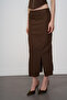 Pencil Skirt with Slit Detail - 3