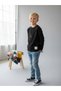Boys' Cotton Textured Fabric Thin Long Sleeve Sweatshirt - 6