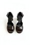 Tomme Brown Wrinkled (9 cm Heel) Platform Heeled Casual Shoes - 4