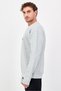 Men Sportswear Fit Long Sleeve Outdoor Sweatshirt, Grey - 3