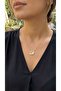 316L Steel Chain Gold Color Zircon Stone Swan Necklace - - 2