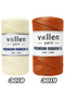 5 Pieces Premium 1000 g/4 mm Polyester Ribbon Cord, Macramé Cord, Bag Cord, Hobby Cord, Placemat Cord - 8