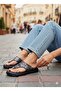 Noble 2010 Zenne Black Leather Slippers - 2