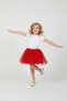 Red Glitter Girls' Tutu Skirt for April 23, October 29, May 19 Weddings, Birthdays and Parties - 2