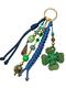 Lucky Clover Charm |   Handmade Paracord & Beaded Bag Ornament |   Lucky Accessory - 3