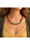 Anatolia Bells Bell Detailed Ethnic Women's Necklace – Brass & Natural Stone